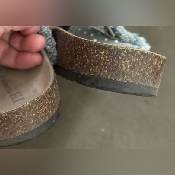 Pull & Bear Womens Denim Polka Dot Sandals EU 8 US 7.5 - Picture 7 of 9